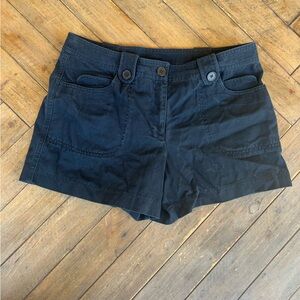 LOFT Dark Shorts with Button Detail